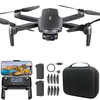 GPS Drone with Camera for Adults 4k,Brushless Motor, Auto Return Home, Follow Me,Optical Positioning,5G FPV Video Transmission,120°FOV Camera, 90°Adjustable Lens,2Batteries, Carrying Case,Under249g