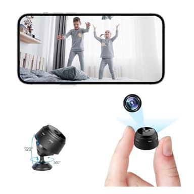 ZMDCAM Hidden Spy Camera for Home Use, Mini Security Wireless WiFi Camera, HD 1080P Indoor/Outdoor Night Vision Nanny Cam for Baby, Pets, Compatible with Smartphone, Tablets(Video Only)