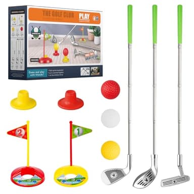 Liberry Kids Golf Clubs for 3 4 5 6 Years Old, Retractable Toddler Golf Set with Storage Bag, Outdoor Indoor Sports Toy for Boys Girls Birthday Gifts