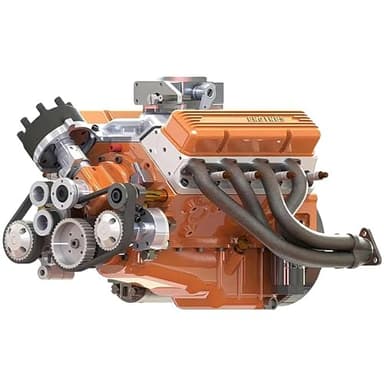 Engine Model Kit, V8 E-ngine Kit, Working V8 Engine Petrol Metal, V-8 Build Your Own Model for Adults, Assembling Gasoline Engines, for Hobby Display Education Classroom