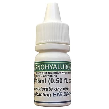 Lubricating Gel Eye Drops 15ml With Hyaluronic Acid 0.25% & L-Carnosine For Pets Cat & Dog Moisturizer Soothes Dryness And Irritation & Itchy, Daily Use To Relieve Dry Eyes Artificial Tears