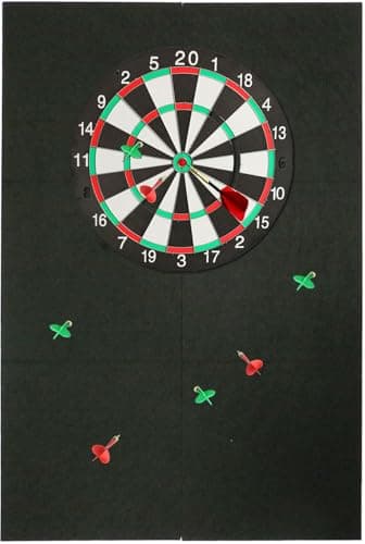 Thicken Dart Board Wall Protectors: 36x24x0.6'' Large Dartboard Surround Backboard Behind Dart Board Wall Backing