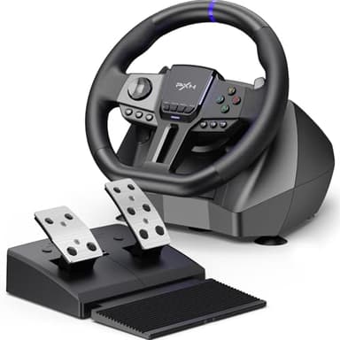 PXN Gaming Steering Wheel - 270/900° V900 GEN2 Sim Racing Wheel with Pedals Paddle Shifter - for Xbox One,Series S|X, PC, PS4, Switch