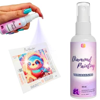 Diamond Painting Spray Sealent (60ml) for Diamond Art Accessories & Supplies & Kits, Clear Waterproof Finish, Easy to Use, No Yellowing (Spray Sealer - NEW)