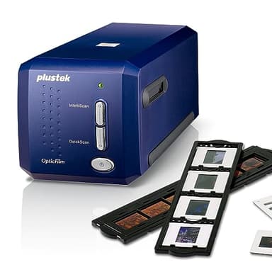 Plustek OpticFilm 8100-35mm Negative Film/Slide Scanner with 7200 DPI and 48-bit Output. Bundle Silverfast SE Plus 9, Support Mac and Windows