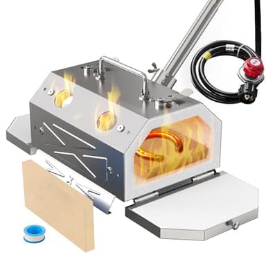 Nelyrho Portable Propane Blacksmith Forge Kit with Double Door, Single Burner, 30PSI Regulator, Knife Making and Beginner Blacksmith Tools