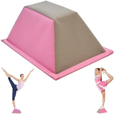 Stunt Trainer Stand for Cheerleading | Portable Cheer Balance Trainer | Stunting Flyer Practice Platform | Lightweight Gymnastics Balance Block | Cheerleading Equipment for Safe Skill Training (Pink)