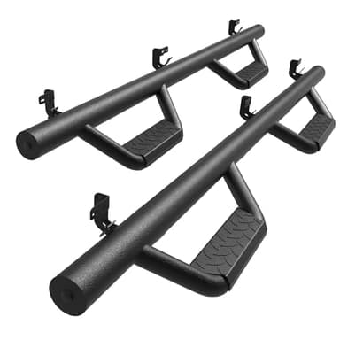 AUTOSAVER88 Drop Step Running Boards Compatible with 2005-2023 Tacoma Double&Crew Cab Textured Black Side Steps Nerf Bars