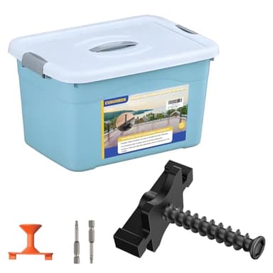 1000 PCS Hidden Deck Fasteners for Composite Decking Board,Composite Deck Clips & Plastic Hidden Fastners with Metal Screws,Universal Nylon Clips for Composite Decking