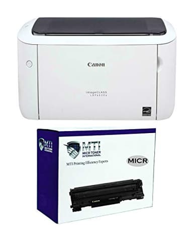 MTI LBP6030W ImageClass Check Printer, Monochrome, Wireless Compact Wireless Laser Office Printer, 19 PPM, Preinstalled OEM Modified 125 3484B001AA MICR Toner Cartridge for Check Printing