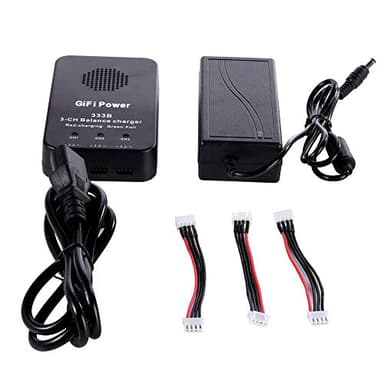 Battery Charger for Yuneec Q500, 3S Lithium Battery Smart Balance Fast Charger Digital Battery Pack Charger for Yuneec Q500, Q500+, Q500 4K RC Quadcopter with Connectors Power Supply Power Adapte