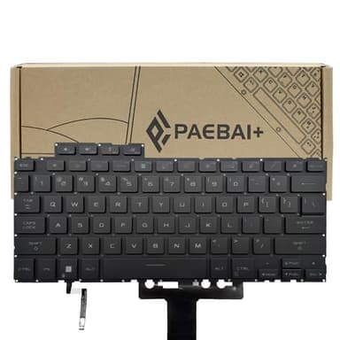 PAEBAI+ New Replacement Laptop Keyboard Backlit for ASUS ROG Flow X13 GV302 2023 US Layout