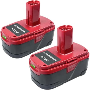 DTK C3 Battery Compatible with Craftsman 19.2V Battery 6.5Ah Lithium ion 11375 11376 130279005 1323903 130211004 130279003 130279017 315.115410 315.11485 315.PP2011 315.PP2020 Tools 2 Packs