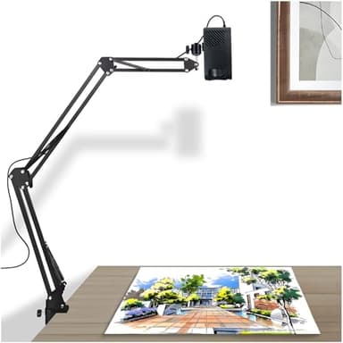 Drawing Projector, Art Projector for Tracing, Tracing Drawing Tool Smart Sketcher Sketch Projectors for Adults, for Cake Cookie Projector with Stand