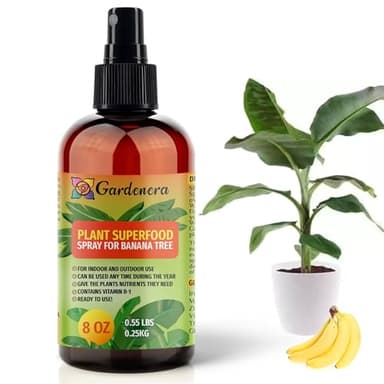 𝐁𝐄𝐒𝐓𝐒𝐄𝐋𝐋𝐄𝐑 Plant Superfood Spray for Banana Trees with B1 Vitamin, Glucose and Essential Minerals - Organic Plant Food Fertilizer Mist for Indoor & Outdoor Banana Plant Care - 8oz