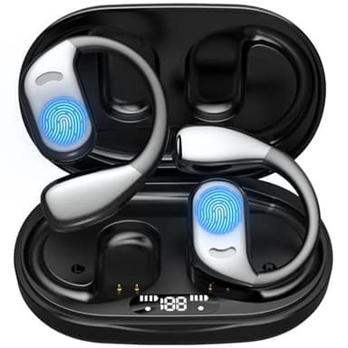 Uear 2025 AI Language Translator Earbuds Real Time, OWS 3-in-1 Translation Earbuds 144 Languages & Accents and Long Battery Life, Ideal for Travel and Business (Black)