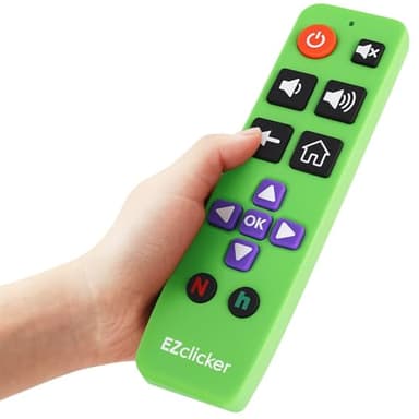 Roku Replacement TV Remote Compatible with Roku TV's ONLY (Green) Big Button TV Remote Control, Simple and Easy to Use, NOT Compatible with Roku Stick or Box (2xAAA Batteries not Included)