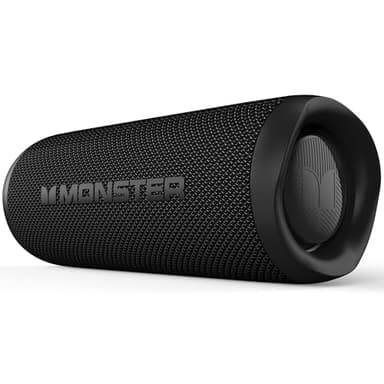 Monster Bluetooth Speaker, Wireless Portable Outdoor Bluetooth Speakers, 60W True Wireless Stereo IPX8 Waterproof, Dual PairingBluetooth 5.4 Built-in Mic, Black