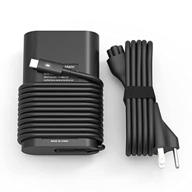 YBRUZRUB 65w 45w USB-C Type C Laptop Charger Compatible with Dell Latitude 7275 7370 5420 5285 5290 5520 XPS 13 9250 9360 9365 9370 9380 9350 Chromebook 3100 3400 la65nm170 02YK0F Adapter Power Cord