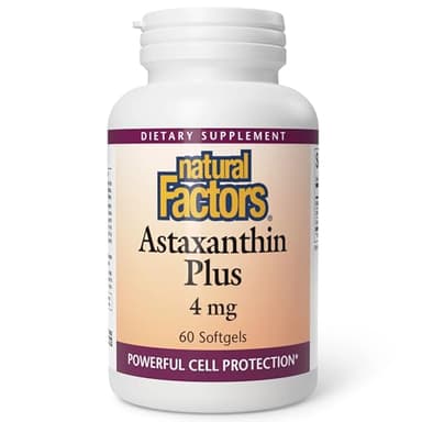 NATURAL FACTORS Astaxanthin Plus 4Mg, 60 CT