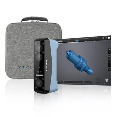 EINSTAR 2 Wireless 3D Scanner, 17 Parallel Blue Laser and Infrared Light, 0.05mm High Resolution, 90 FPS High Scanning Speed, Support 3D Printing, Reverse Engineering, Art and Design, AR/VR