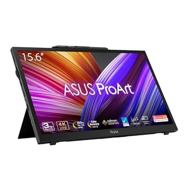 ASUS ProArt Display 15.6” 4K Pen Display (PA169CDV) – IPS, UHD (3840 x 2160), WACOM Feel EMR, 100% sRGB, Calman Verified, Pantone Validated, Speakers, USB-C, 10-Point Touch, Dial, 3 Year Warranty