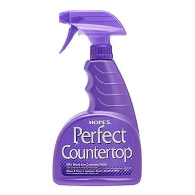 HOPE'S Perfect Countertop Cleaner and Polish 22-Ounce, Streak-Free Multi-Surface Cleaning Spray, Safe on Stone, Laminate, CORIAN, Granite, Quartz, Marble, Pack of 1
