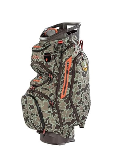 Sun Mountain Men's C130 Lightweight Cart Golf Bag 14-Way Top - 11 Pockets, Smart Dual Strap System, Push-Electric-Riding Cart Compatible Compression Base, 2026 Model - Duck Hunter