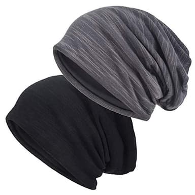 EINSKEY Cotton Slouchy Beanie Hat for Men/Women, Lightweight Oversize Large Thin Skull Cap Chemo Cap Night Sleeping Cap