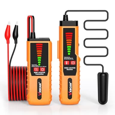 Underground Wire Locator, VXSCAN F04 Cable Locator with Earphone, Buried Wire Locators for Dog Fence Cables, Wire Locator Electrical for Detecting Cable Breaks, Irrigation Control Wires