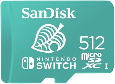 SanDisk 512GB microSDXC-Card, Licensed for Nintendo -Switch - SDSQXAO-512G-GNCZN