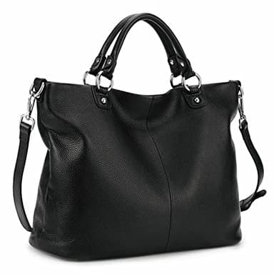 Kattee Women's Soft Leather Tote Bag, Top Satchel Purses and Handbags