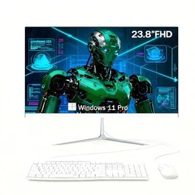 Elepad 23.8" Inch All-in-One Gaming Computer PC, FHD Display 1920x1080, 16GB DDR4 RAM 256GB SSD, CPU Core i9-11900H (2.5GHz-MAX 4.9GHz), Windows 11 Pro/HDMI, USB3.0, BT4.2, Wired Keyboard & Mouse