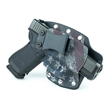 Infused Kydex USA Slanted Flag IWB Hybrid Concealed Carry Holster (Right-Hand, for Kahr CW9)