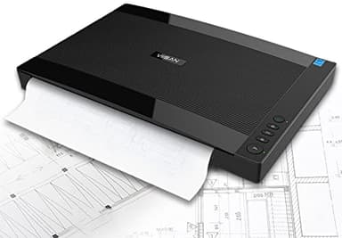 VIISAN VF3240 Large Format Flatbed Scanner, A3 Size, 2400 DPI, CIS Sensor, Scan 297 × 420 mm / 11.7" x 16.7" in 4 sec, Frameless, Auto-Scan, Document & Photo & Book Scanner, Supports Windows & Mac