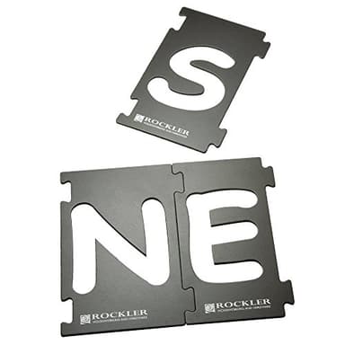 Rockler Router Letter Template Set (4” H) – Comic Sans Font Letter Router Template – Interlocking Sign Making Templates w/Letters