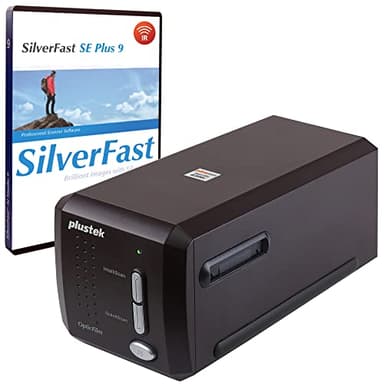 Plustek OpticFilm 8300i SE - 35mm Negative Film Stripe & Slide Scanner with 38% scan Speed Increase, Bundle SilverFast SE Plus 9 + QuickScan Plus, Support Mac and Windows.