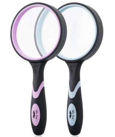 Mr. Pen- Magnifying Glass, 2 Pack, 10X Magnifier, 75mm Glass Lens, Magnifier for Reading, Magnifying Glasses for Close Work