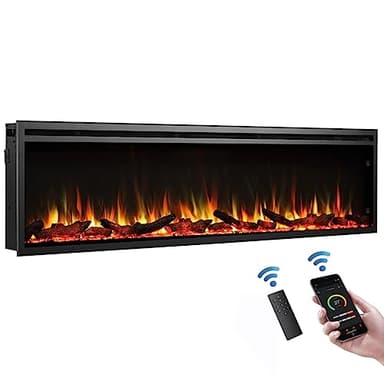 LegendFlame Austin in Wall Recessed & Wall Mounted Electric Fireplace (72")