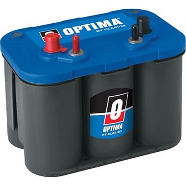 OPTIMA® Batteries High Performance 34M BLUETOP® Sealed AGM Boat and RV Starting Battery, 800 CCA, Dual Terminal, Maintenance Free, Versatile Mounting