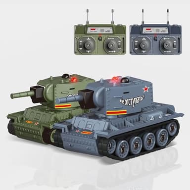 BRRRRT 1/64 RC Battle Tank Set,Remote Control Military Vehicles with Infrared Shoot,RC Tank That Shoots with 330° Rotating Turret and Sound & Lighting for Kids Gift 8+