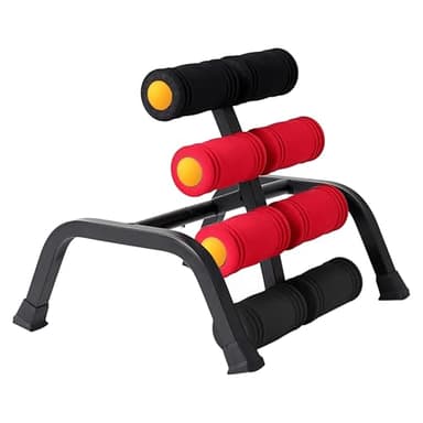 ISMIER Mini Inversion Table for Back Pain Relief, Foldable Back Stretcher with Massage Roller, 400LB Capacity Ab Machine