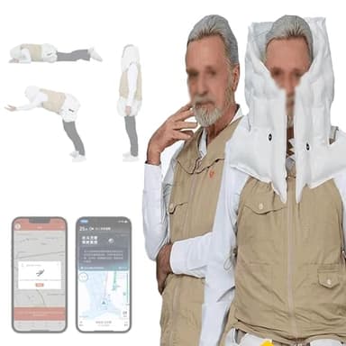 GCLCPAEN Smart Air-Bag Vest for Seniors,S-3xl,320° Protection,Fall Reminder,with App Tracking,Lightweight,Reusable,with Positioning XL
