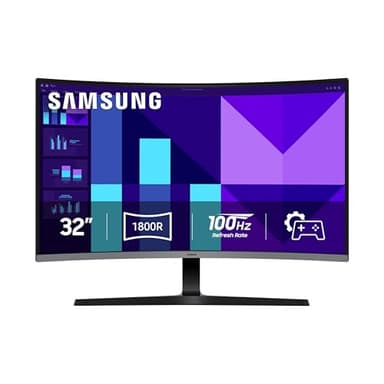 Samsung 32-inch S3 (S39GD) FHD 100Hz Curved Monitor, Game Mode, Eye Saver Mode, Multiple Connectivity with HDMI Port, Built-In Speakers, LS32D396GANXZA, 2025