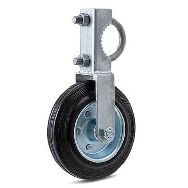 VIVIDA Gate Wheels for Metal Tube Gate, 6" Support Wheel with 1-5/8" Thru 2" Frames, Heavy Duty Farm Caster for Swing Chain Link Fence, 1 PCS