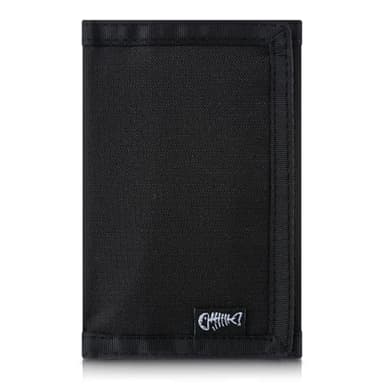 FORYEE Men’s Nylon Trifold RFID Wallet with ID Window, Slim Security Wallet for Card Cash Holder, Modern Fashion Stylish Wallet Gifts for Teen Boys and Men, One Size -Black