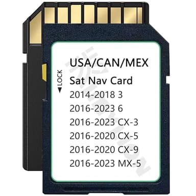 Upgraded Navigation SD Card - BHP166EZ1U, Offline GPS Map & HUD Support, Compatible with 2016-2020 CX5 CX9, 2014-2018 3, 2016-2023 6 CX3 MX5, USA/CAN/MEX