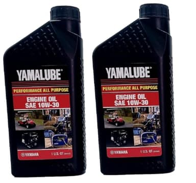 Yamaha Yamalube 10W-30 4-Stroke All Purpose Engine Oil- 2 Quarts, #LUB-10W30-GG-12