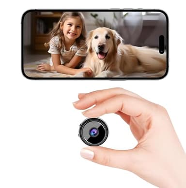 ELEFOCUS Hidden Camera,2K Mini Camera,Nanny Cam Hidden Camera,WiFi Spy Camera with Night Vision & Motion Detection,Wireless Indoor Security Camera for Pet/Baby/Nanny