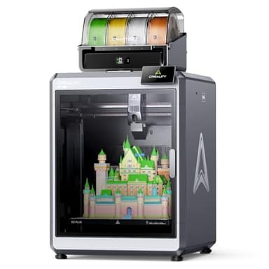 Creality K2 Plus Combo 3D Printer, Multi Color Printing with New CFS, Max 600mm/s Printing Speed, Full-auto Leveling, Next-Gen Direct Drive Extruder, Dual Al Camera, Build Volume 350 * 350 * 350mm